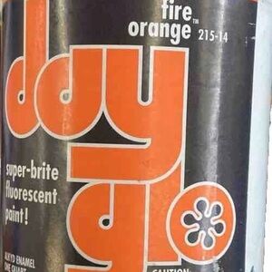 Fire Orange Fluorescent Paint